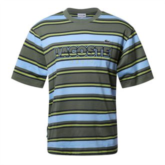 Lacoste Katoenen T-shirt met korte mouwen voor heren (Kaki Groen)