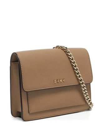 DKNY flap chain crossbody bag - Neutrals
