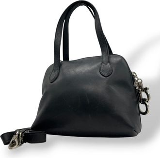 Ferragamo Leather Handbag Shoulder Bag (Pre-Owned)