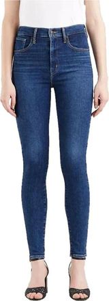 Levi's Mile High Super Skinny Broek - Dames - Skinny Jeans - Blauw - W25 L30 - Katoen - Jeans