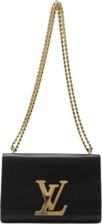 Louis Vuitton Pre-owned Shoulder Bags, female, Black, Size: ONE SIZE Pre-owned Pochette Louise MM Leather Shoulder Bag