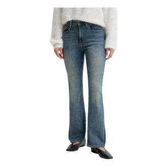 Levi's Jeans, Dames, Blauw, W28 L32, Denim, 725 High Rise Bootcut Jeans