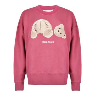 Palm Angels (WMNS) Palm Angels Teddy Bear Sweatshirt Punch Pink PWBA017F21FLE0032860