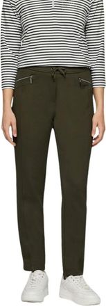 Rabe Slim Broeken - Dames - Broeken - Groen - Maat: L Viscose