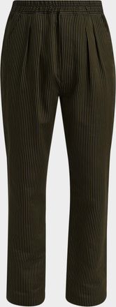 Tom Ford Men & apos;s Cotton and Silk Bengal Stripe Lounge Pants