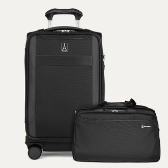 Travelpro Versapack + Softside Carry On & Underseat Travel Tote Bag Luggage Set in Black at Nordstrom