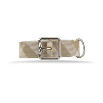 Burberry Mens Checkered Leather Belt