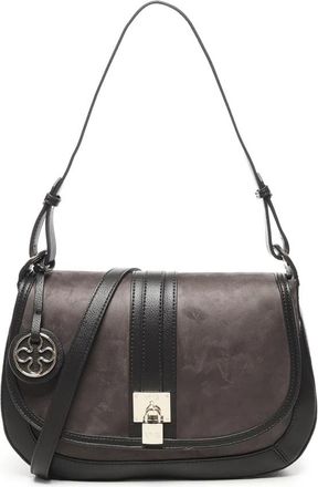 V&deg; 73 Grijze Schoudertas met Magneetsluiting - Dames - Schoudertassen - Grijs - ONE Size - Tassen