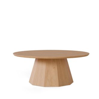 Koketto Home Mesa tapa redonda con pata c&oacute;nica en roble