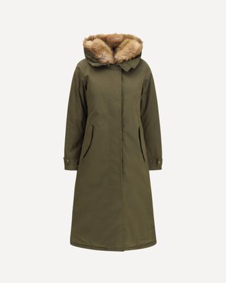 Woolrich Padded Best Cotton long Parka Female M