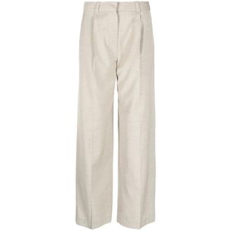Low Classic LOW Classic, Broeken, Dames, Beige, L, Wol, Low Rise Trouser