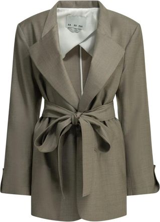 SA SU PHI Mujer, Chaquetas, Marr&oacute;n, Talla: S