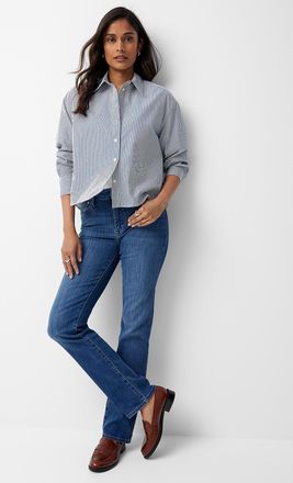 Mavi Womens Mid blue Kendra jean Fit: Straight leg, mid rise