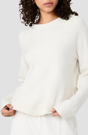 French Connection Babysoft Oversize Crewneck Sweater in Porcelain Cream at Nordstrom, Size X-Small