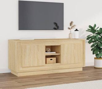 vidaXL Vidaxl - Mueble De Tv Madera Contrachapada Roble Sonoma 102x35x45 Cm