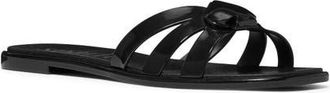 Kate Spade New York sculpted spade jelly slide sandal in Black at Nordstrom, Size 11