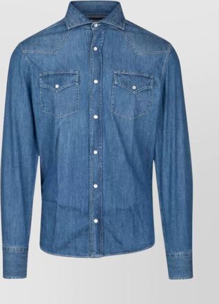 Brunello Cucinelli yoke pocket cuffs shirt