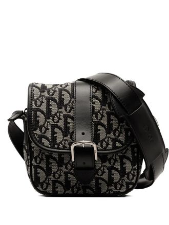 Dior 2003 Diorissimo Trotter Canvas crossbody bag - Zwart