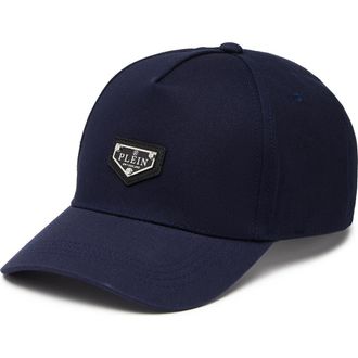 Philipp Plein Baseball Cap Pp Plaque Unisex in Navy at Nordstrom, Size 00