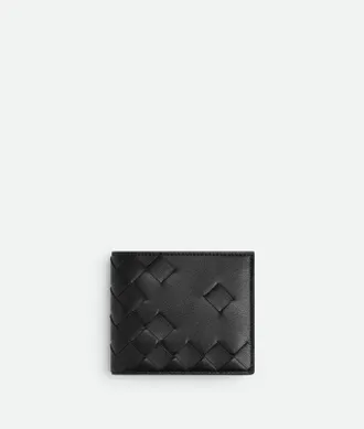 Bottega Veneta Portafoglio Intrecciato Bi-fold Con Portamonete - Bottega Veneta