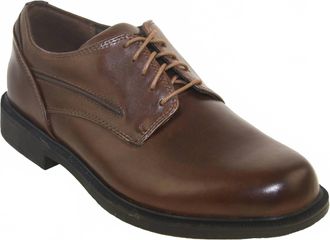 Dunham Mens Battery Park Waterproof Oxford Shoes In Brown