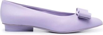 Ferragamo Ladies Purple Flats, US Size 10