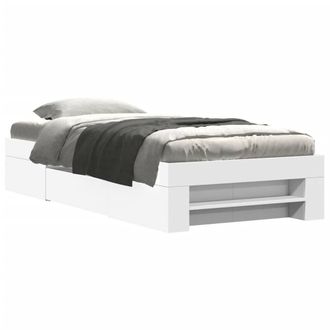 Berkfield Home Bed Frame without Mattress White 90x200 cm Engineered Wood