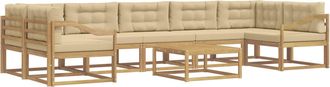vidaXL Conjunto De Sof&aacute;s De Exterior 6 Uds. Y Beige Vidaxl