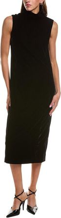 Theory Velvet Funnel Neck Midi Dress