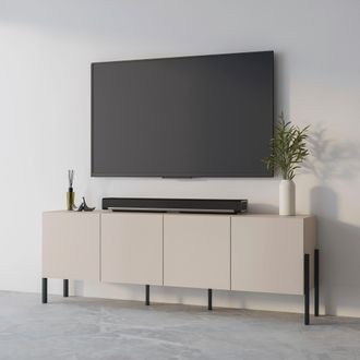 Inosign Kommode »Jukon,Breite 200 cm, moderne grifflose Kommode,4 Türen« Sideboard, Anrichte viel Stauraum, push-to-open-Funktion