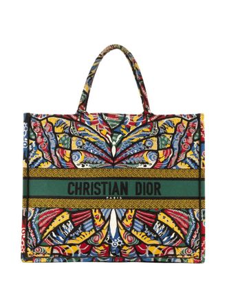 Dior Book tote bag - women - Fabric - One Size - Blue