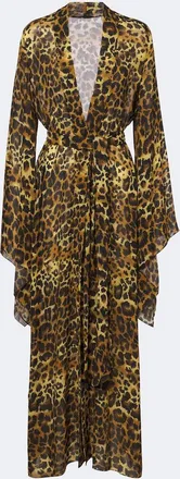 Johanna Ortiz Leopard-print georgette kaftan