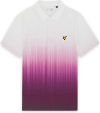 Lyle & Scott Golf Gradient Polo - Heren - Polos - Paars - S - Polyester - Tops