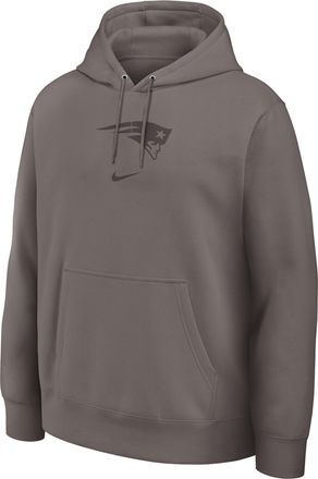 Nike New England Patriots Washed Club Nike Mens NFL Pullover Hoodie in Grey | 16TW2EK8K-DQ6