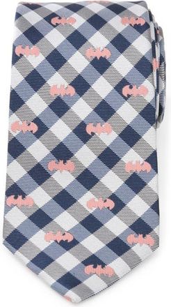 Cufflinks Inc. Batman Plaid Silk Tie in Navy at Nordstrom