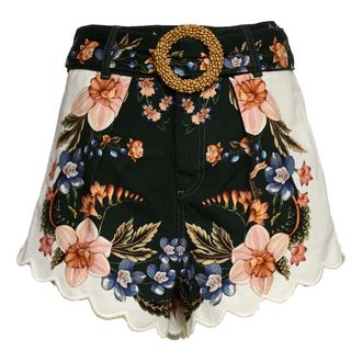 Farm Rio FARM Rio, Short Skirts, female, Multicolor, Size: W26 Short Shorts