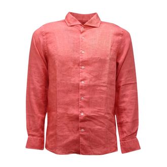 Gran Sasso Heren, Overhemden, Roze, Maat: S Linnen