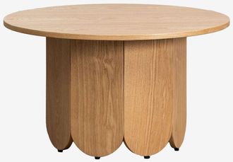 Sklum Mesa De Centro Redonda En Madera (&oslash;80 Cm) Vinesey Style Sklum