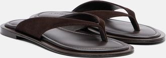 A.Emery Viola suede thong sandals
