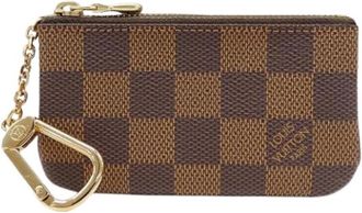 Louis Vuitton Pre-owned Damier Canvas Portemonnee - unisex - Vintage Accessoires - Bruin - ONE Size - Vintage