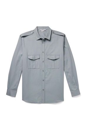 Acne Studios Sarman Striped Cotton-Twill Shirt