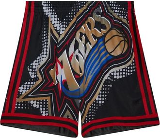 Mitchell & Ness Shorts Philadelphia 76ers Big Face 7.0 - Nero