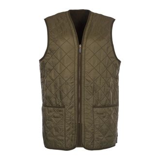 Barbour Jassen, Heren, Groen, M, Leer, Polarquilt Waistcoat Zip Liner