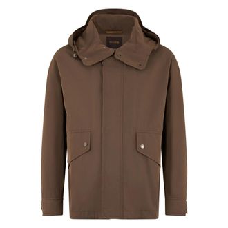 Moorer Light Jackets, male, Brown, Size: M Ivar Parka