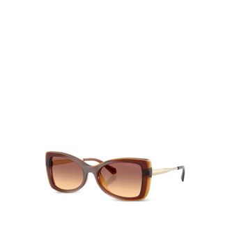 Michael Kors Sunglasses, female, Brown, Size: 53 MM Malaga Sunglasses