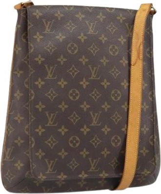Louis Vuitton Pre-owned Cross Body Bags, female, Brown, Size: ONE SIZE Pre-owned Vintage Canvas Crossbody Bag