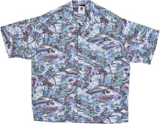 Element Short Sleeve Shirts - Heren - Korte mouwen Overhemden - Blauw - L - Overhemden