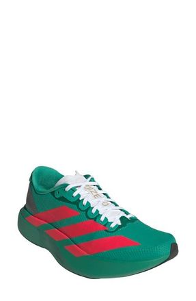 adidas Adizero Evo SL Running Shoe in Court Green/Red/White at Nordstrom, Size 10.5