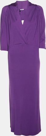 Marina Rinaldi Purple Jersey Midi Dress