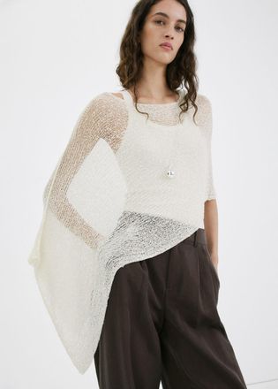 Mango Mantella lurex asimmetrica grezzo - Donna - Taglia unica - MANGO